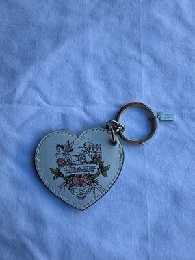 Coach Tattoo Heart Picture frame Keyring